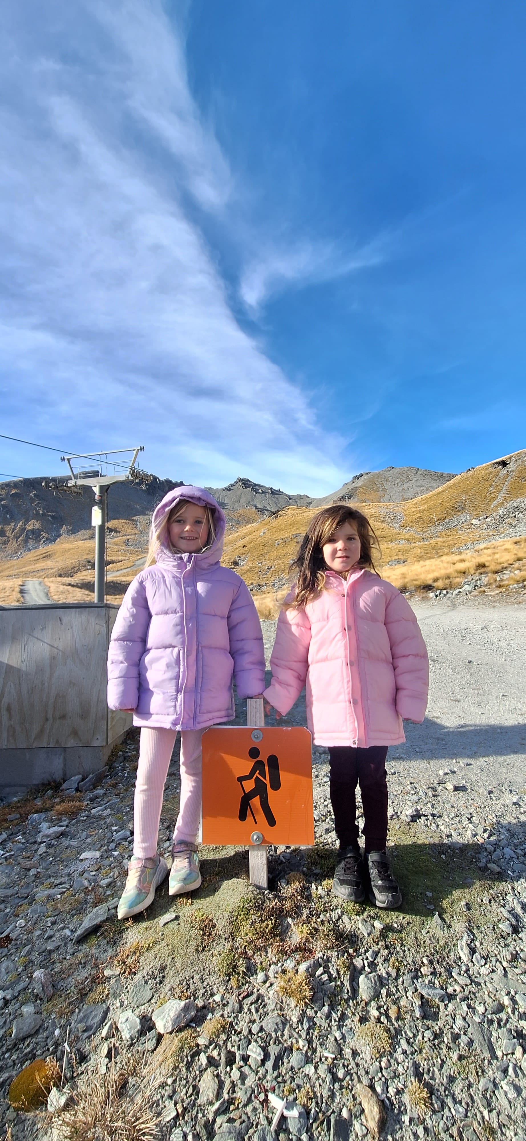 Lake Alta with Granddaughters