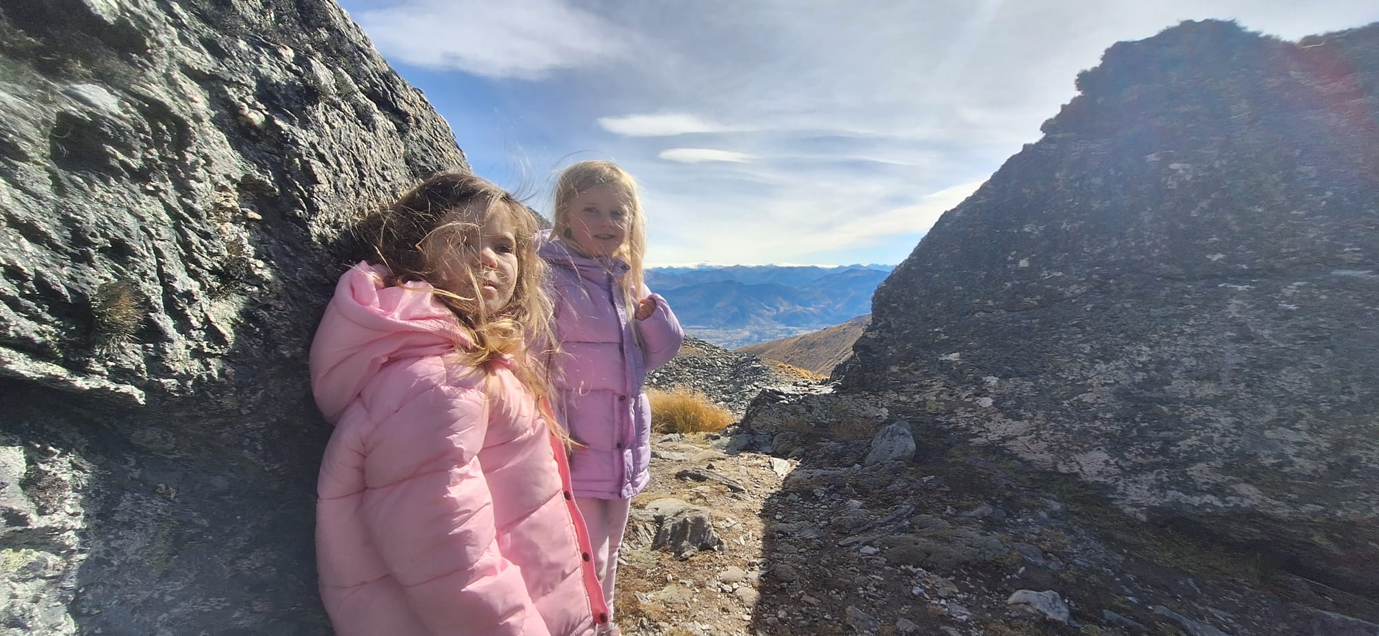 Lake Alta with Granddaughters